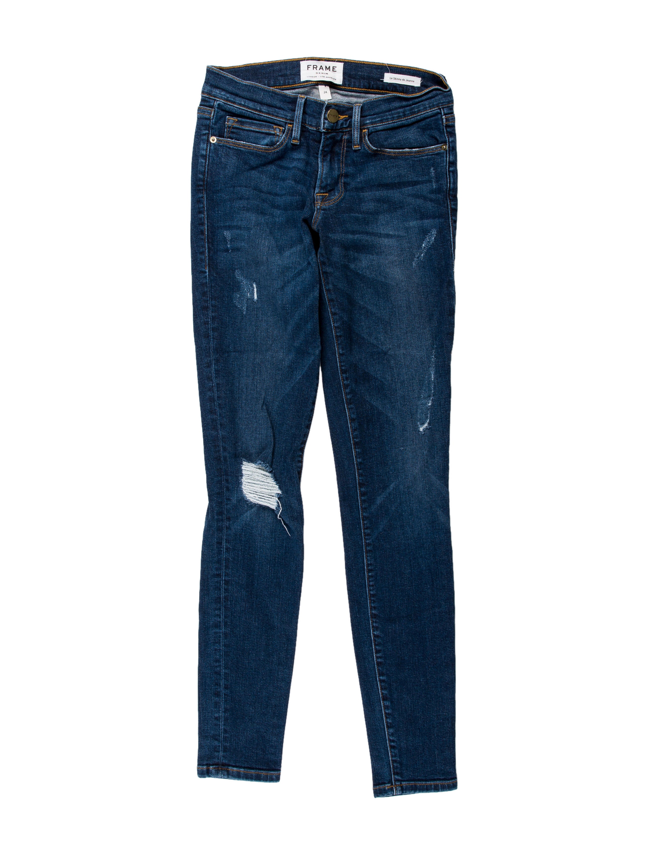 FRAME Low-Rise Skinny Leg Jeans
