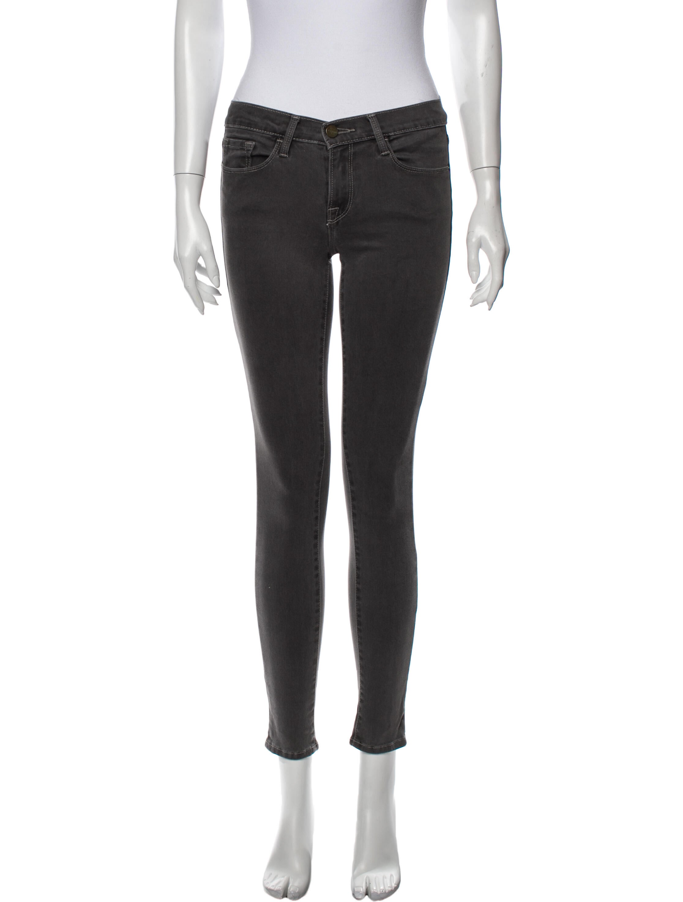 FRAME Low-Rise Skinny Leg Jeans