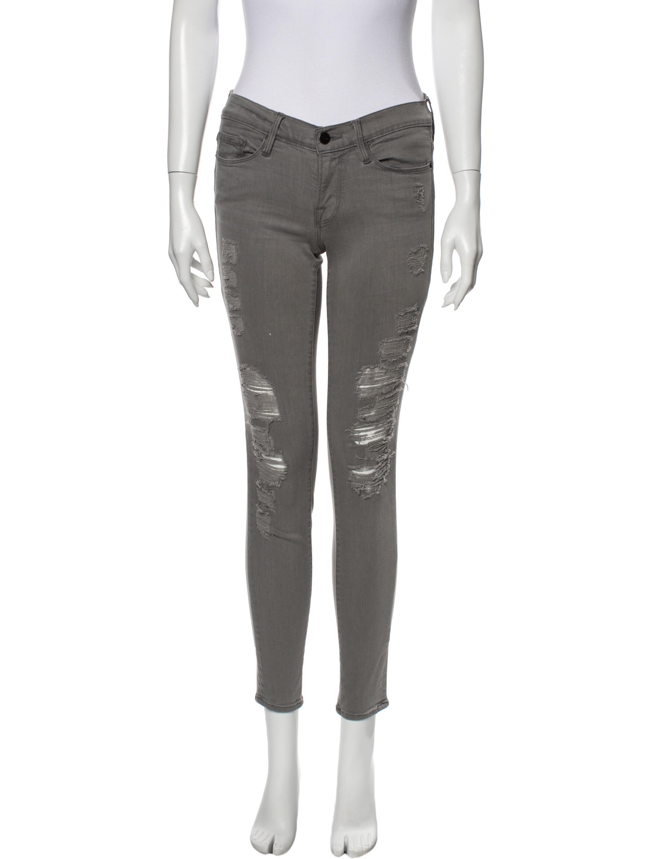 FRAME Low-Rise Skinny Leg Jeans