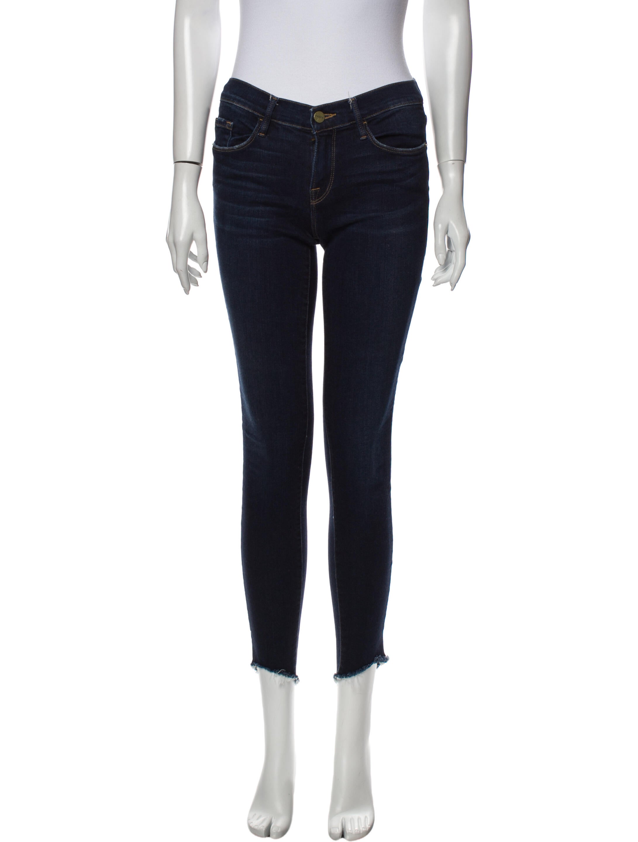 FRAME Low-Rise Skinny Leg Jeans