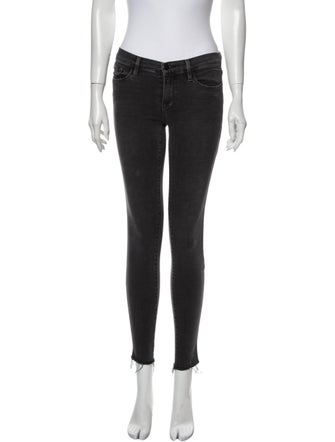 FRAME Mid-Rise Skinny Leg Jeans
