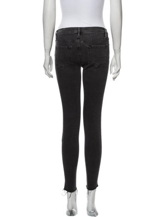 FRAME Mid-Rise Skinny Leg Jeans