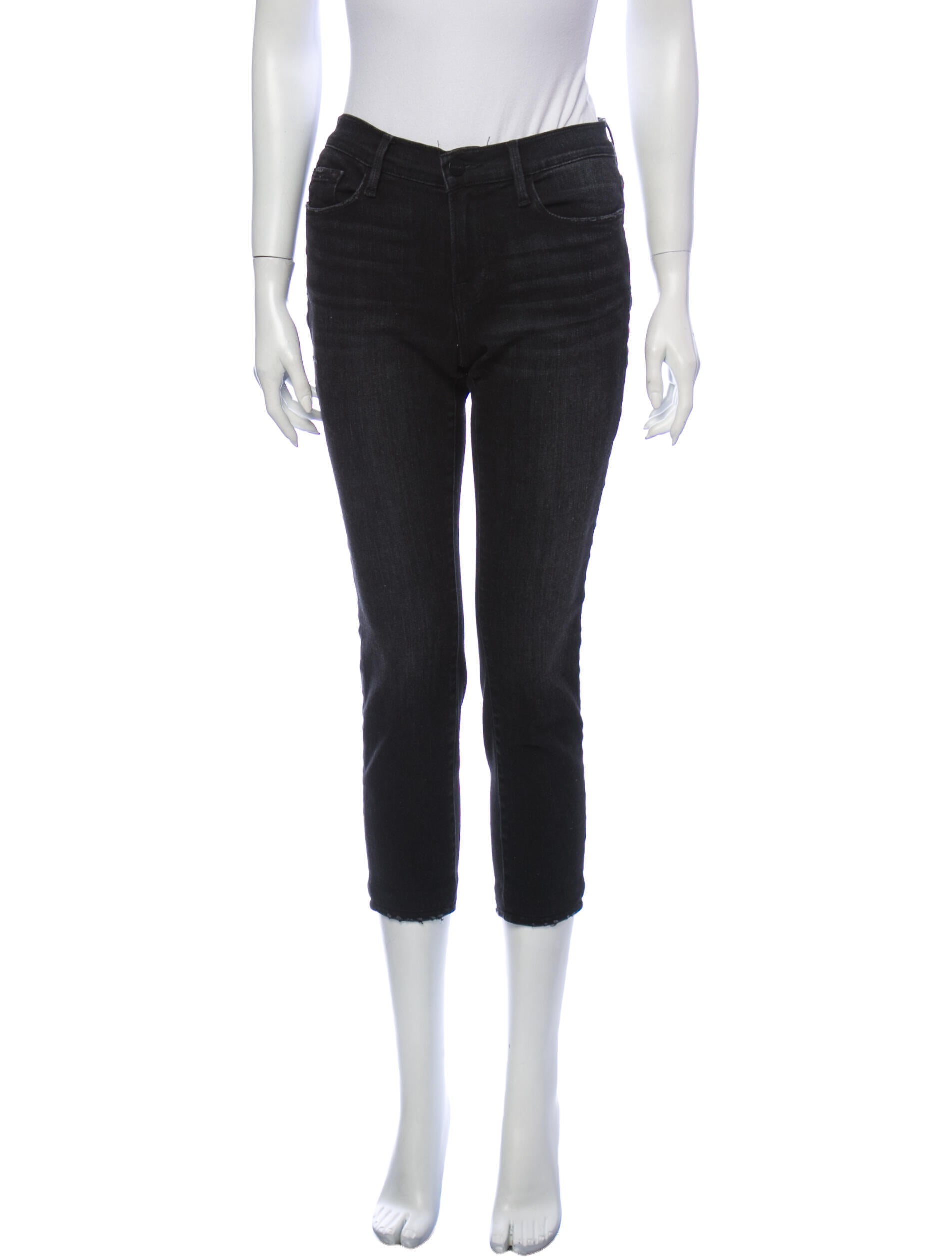 FRAME Mid-Rise Skinny Leg Jeans