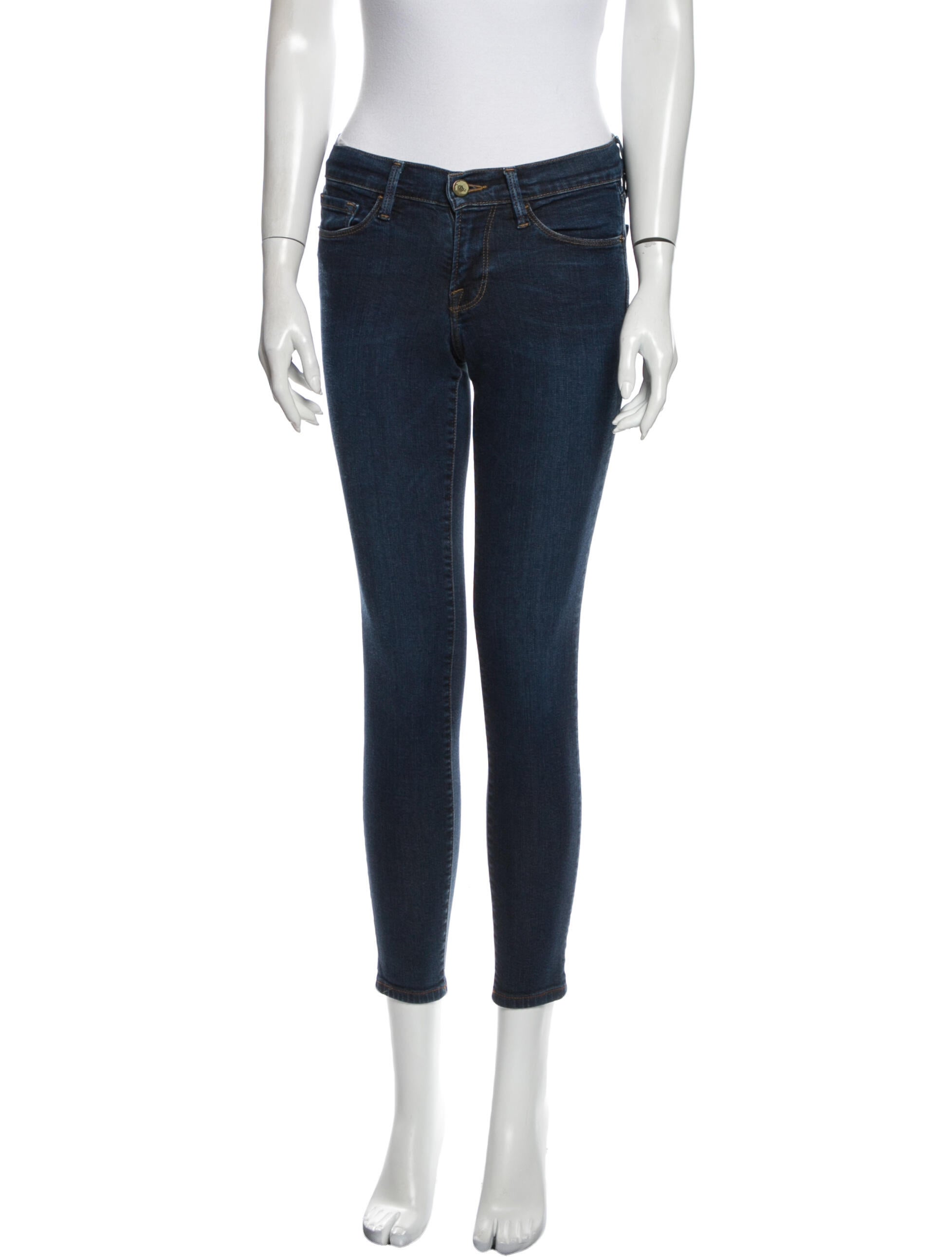 FRAME Low-Rise Skinny Leg Jeans