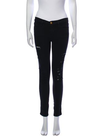 FRAME Mid-Rise Skinny Leg Jeans