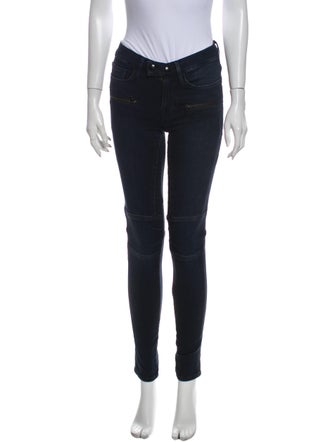 FRAME Mid-Rise Skinny Leg Jeans