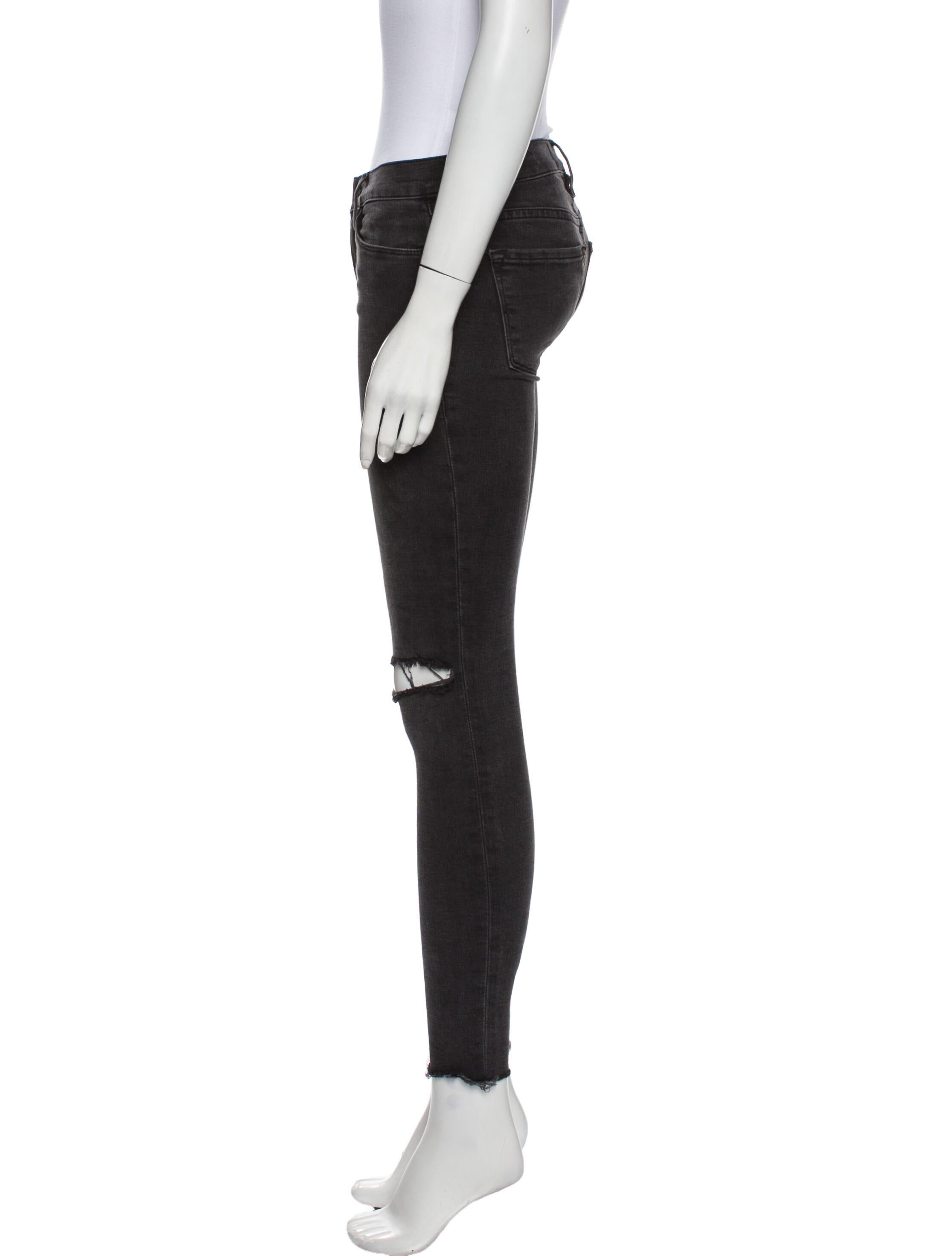 FRAME Low-Rise Skinny Leg Jeans