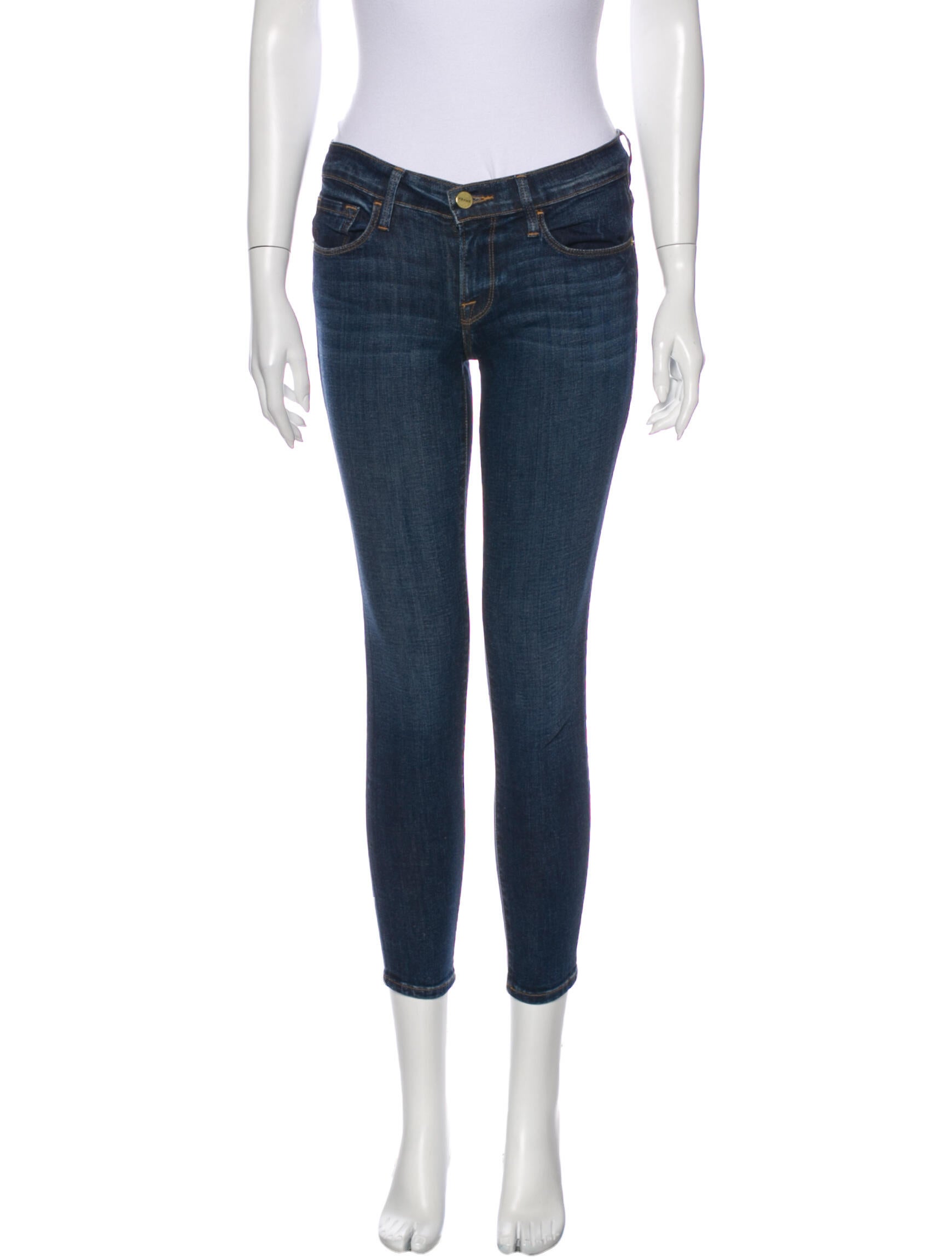 FRAME Low-Rise Skinny Leg Jeans