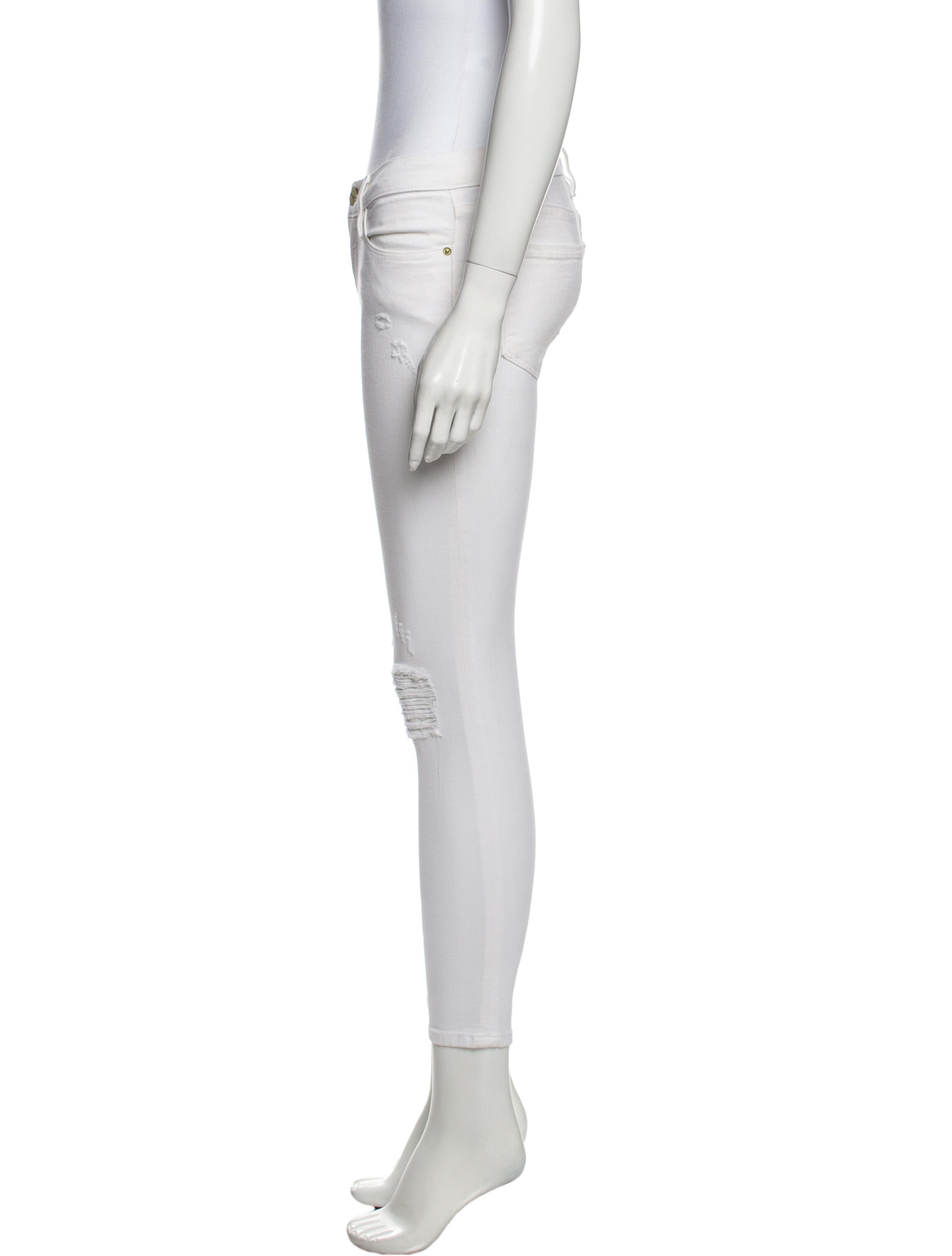 FRAME Low-Rise Skinny Leg Jeans