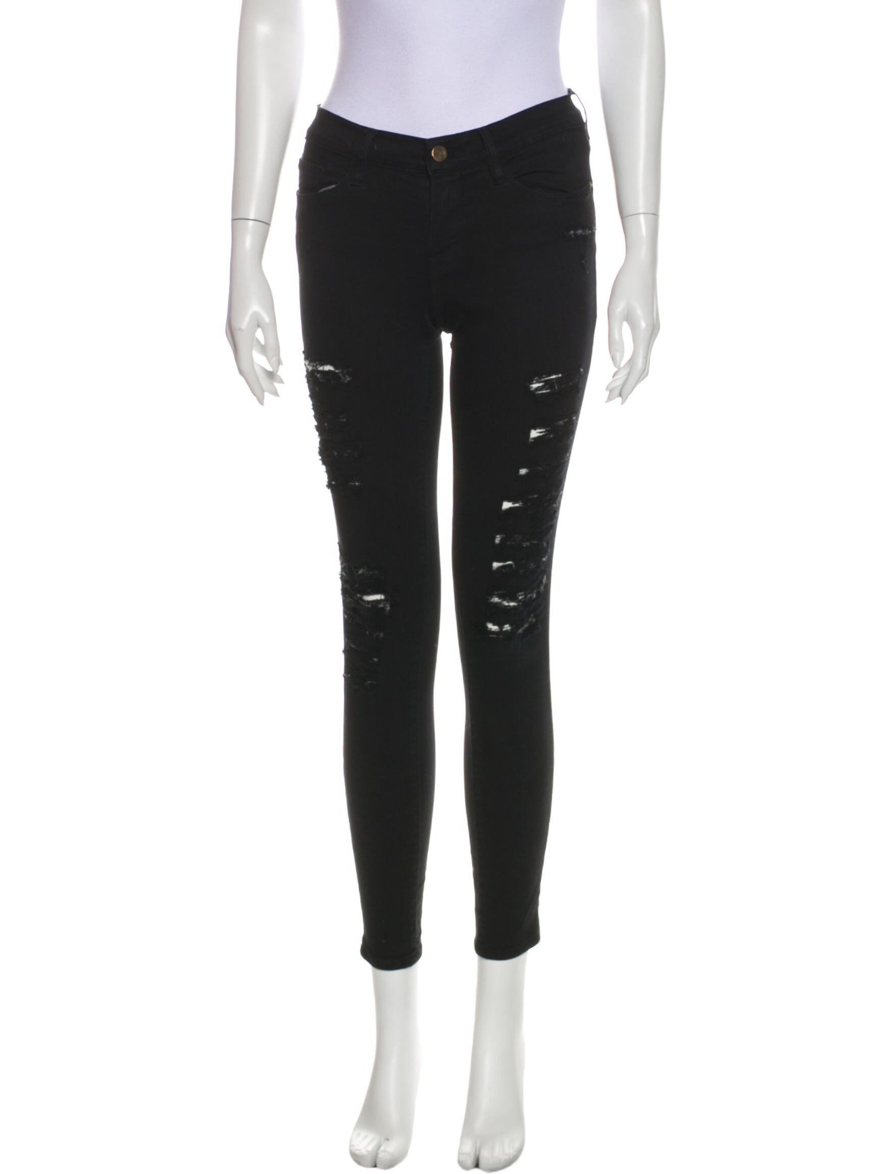 FRAME Low-Rise Skinny Leg Jeans