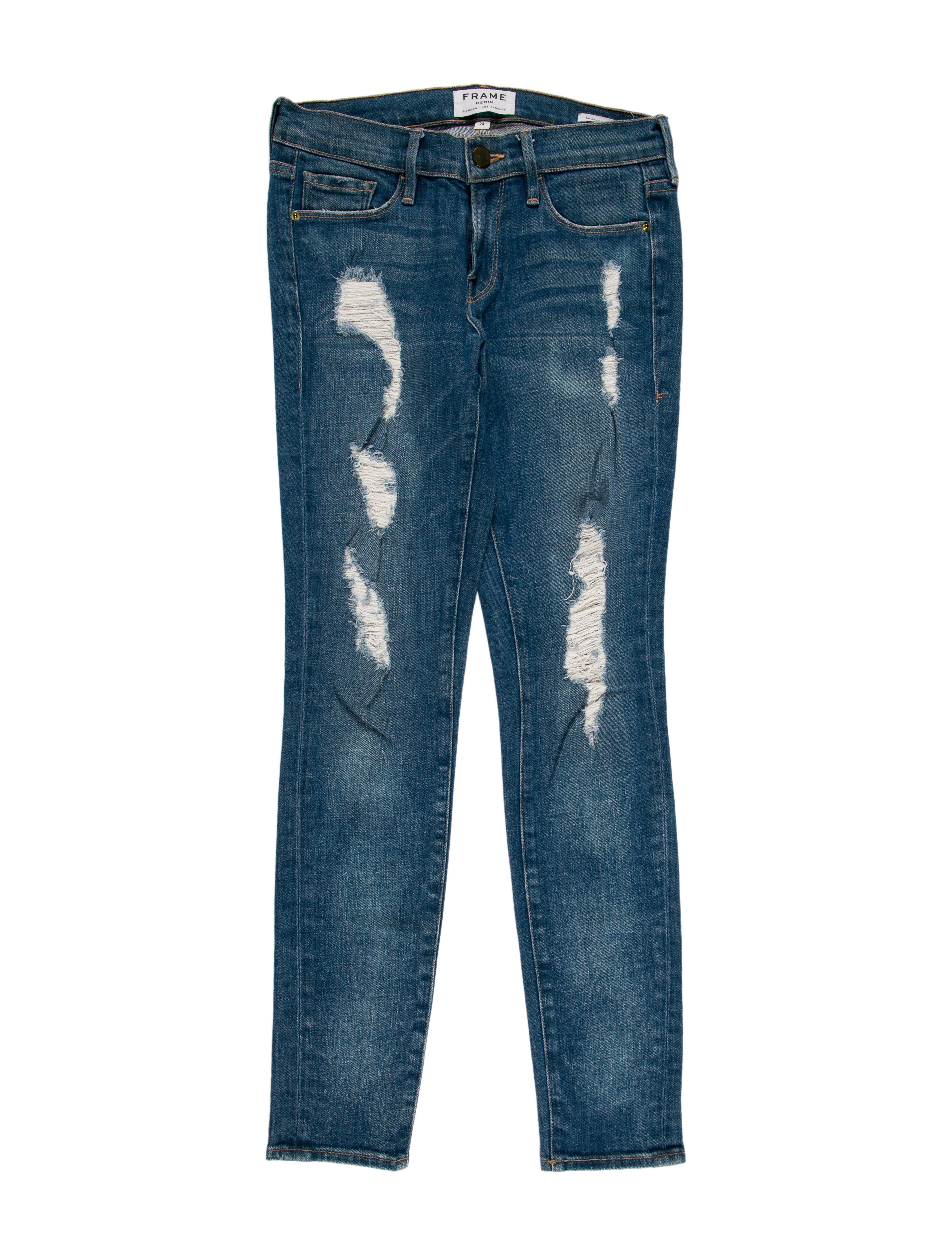 FRAME Low-Rise Skinny Leg Jeans