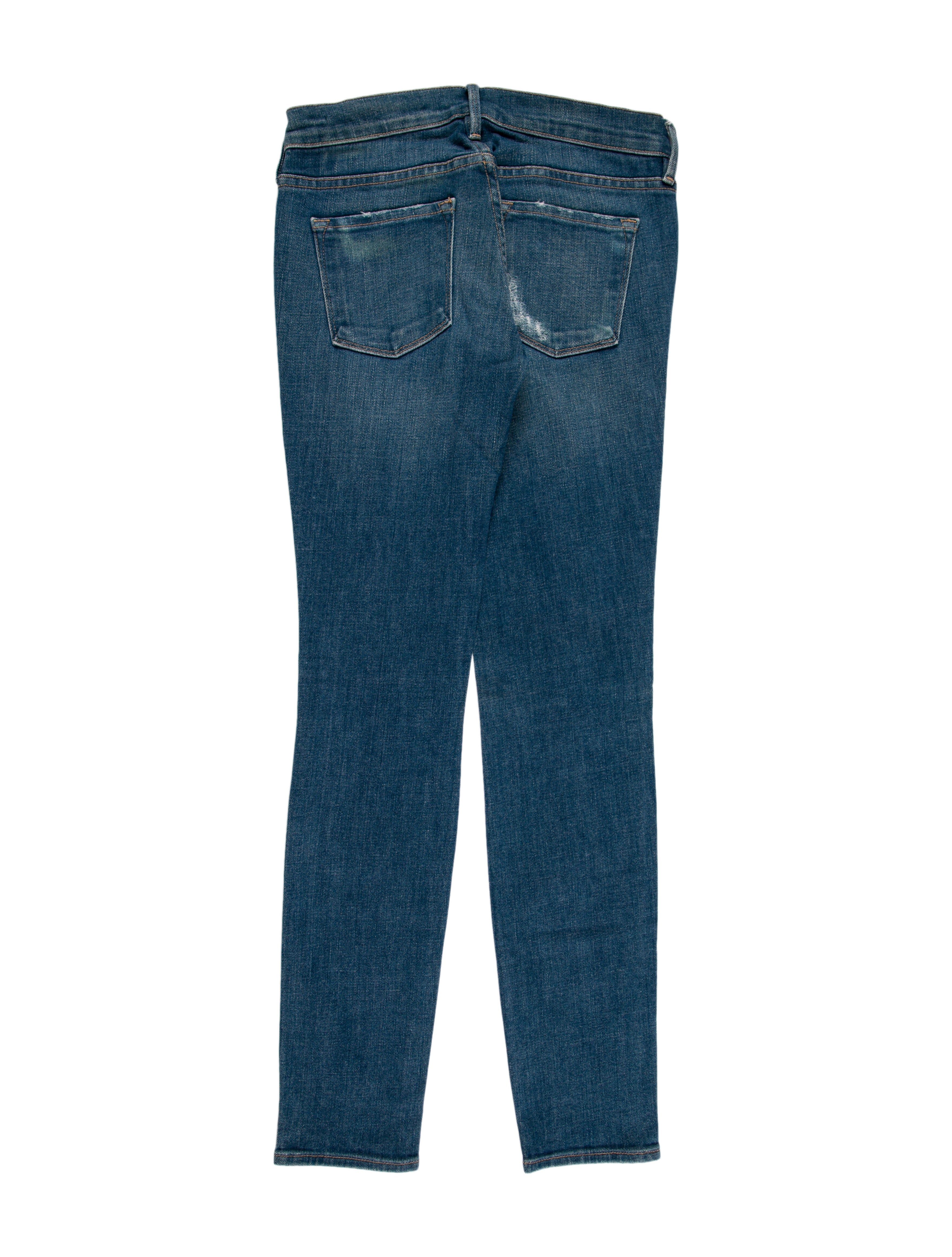 FRAME Low-Rise Skinny Leg Jeans