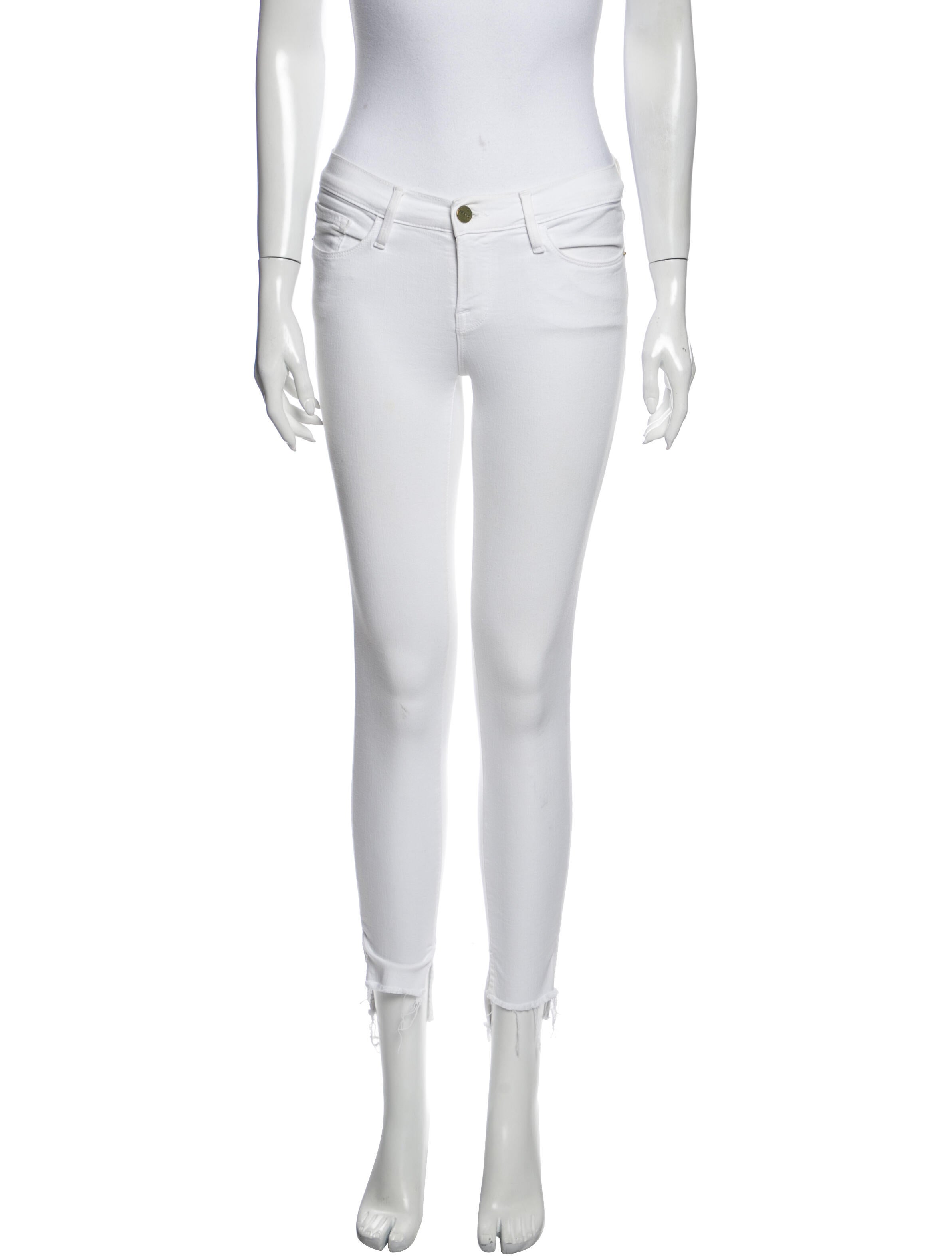 FRAME Low-Rise Skinny Leg Jeans