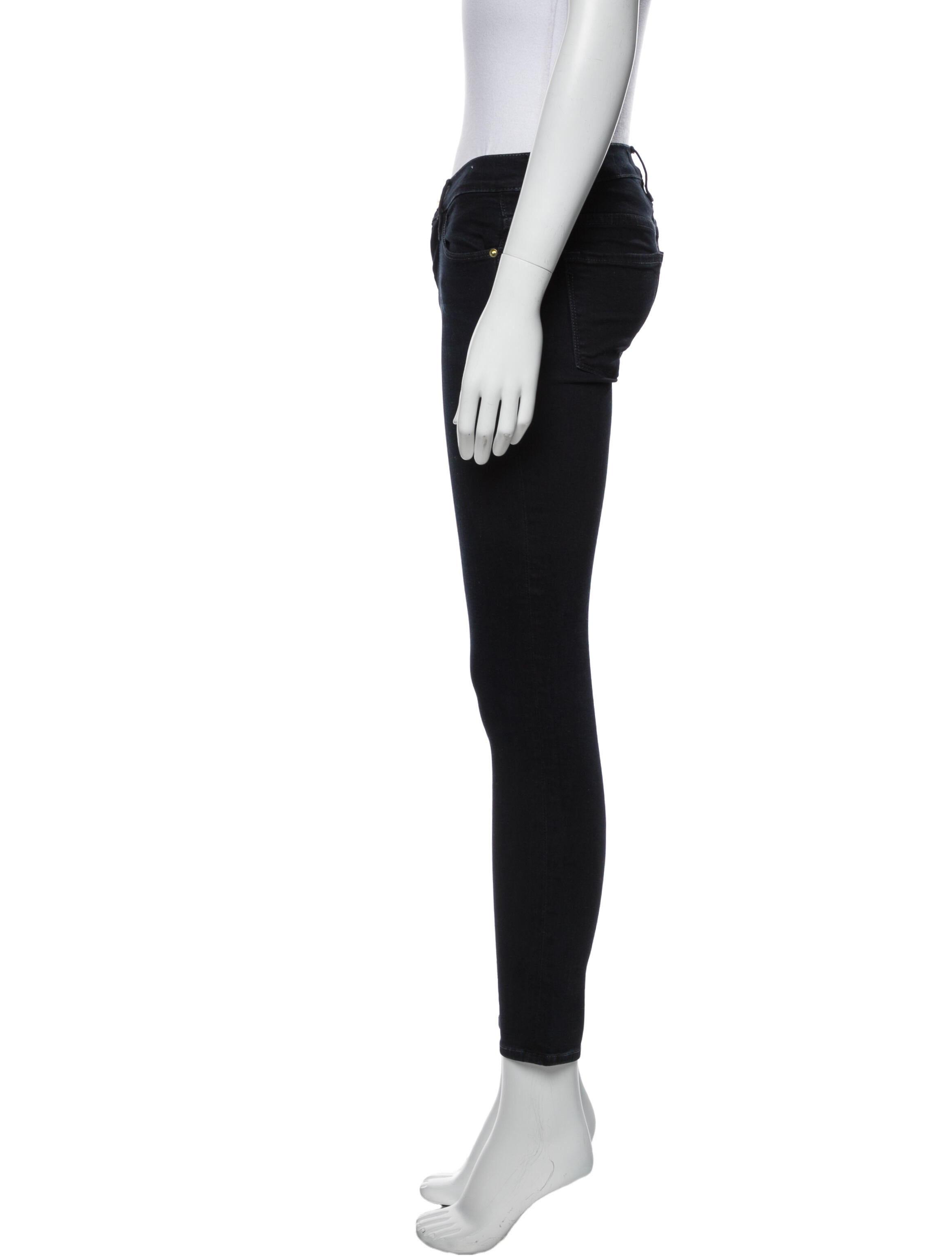 FRAME Mid-Rise Skinny Leg Jeans
