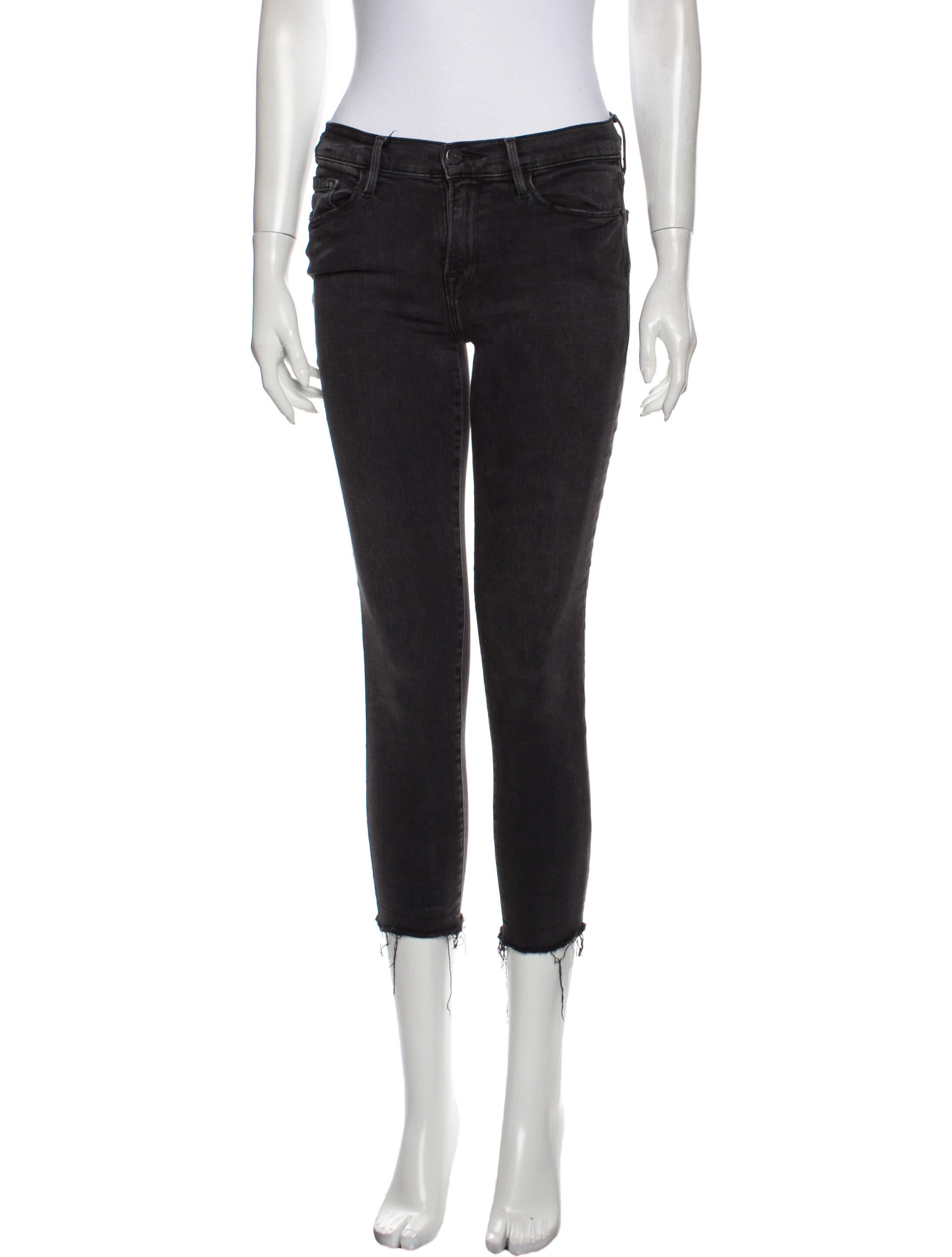 FRAME Mid-Rise Skinny Leg Jeans