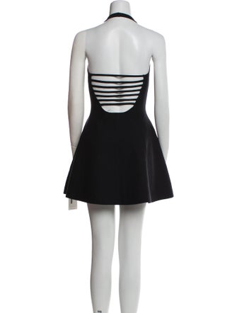 Fleur De Paris Halterneck Mini Dress