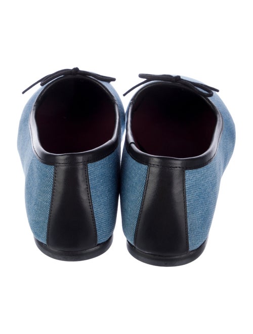 Freda Salvador x Derek Lam 10 Crosby Denim Bow Accents Ballet Flats