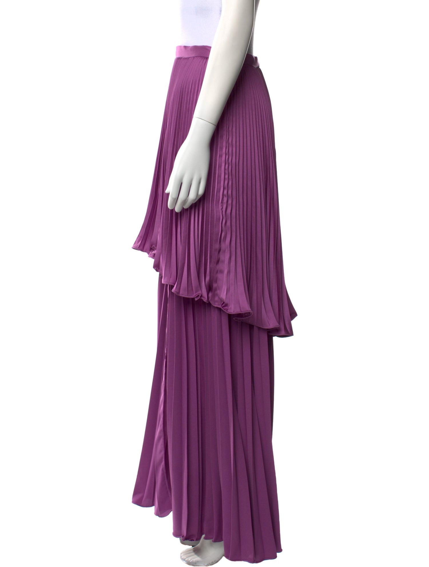 Flor et. al Pleated Accents Long Skirt