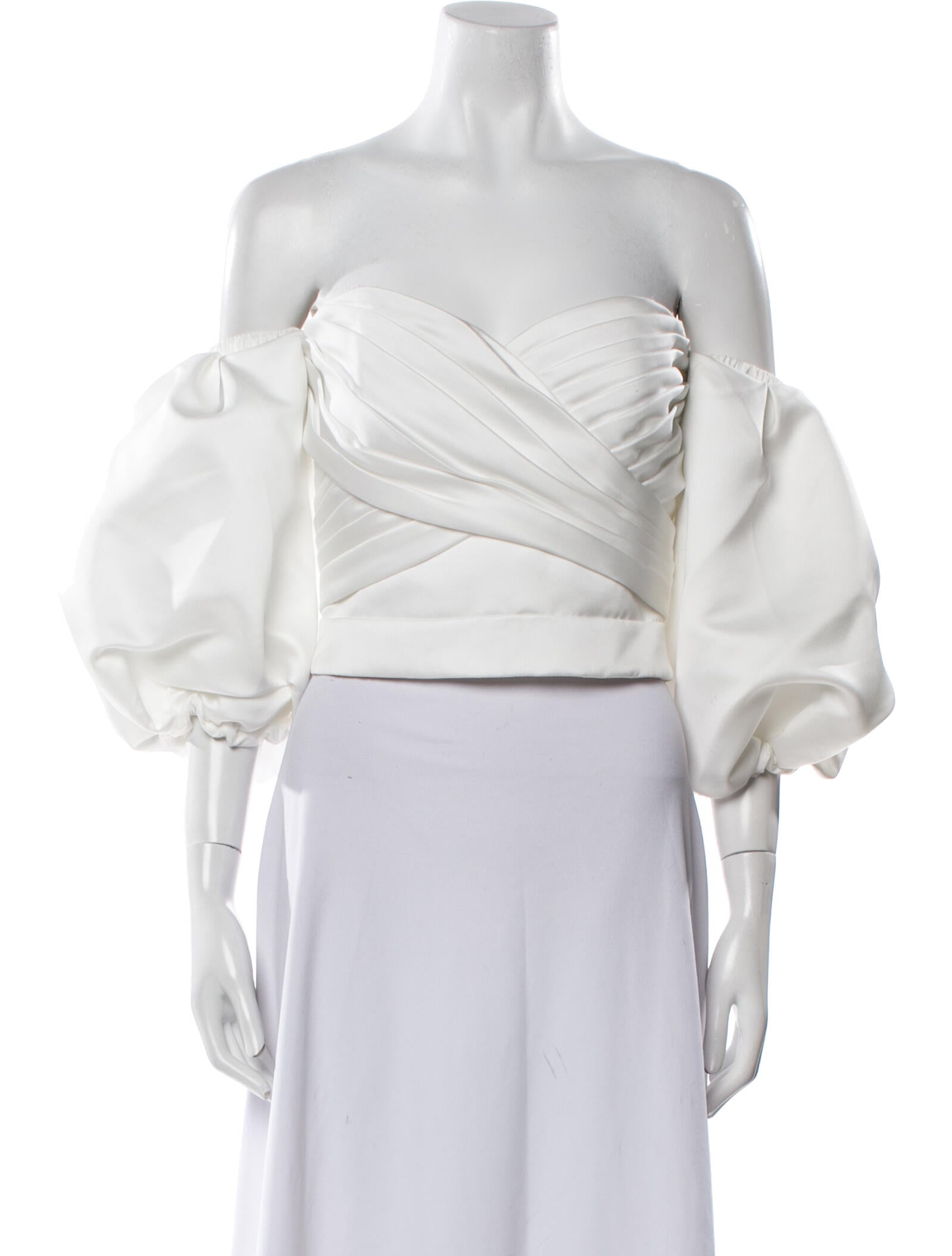 Flor et. al Off-The-Shoulder Three-Quarter Sleeve Crop Top w/ Tags