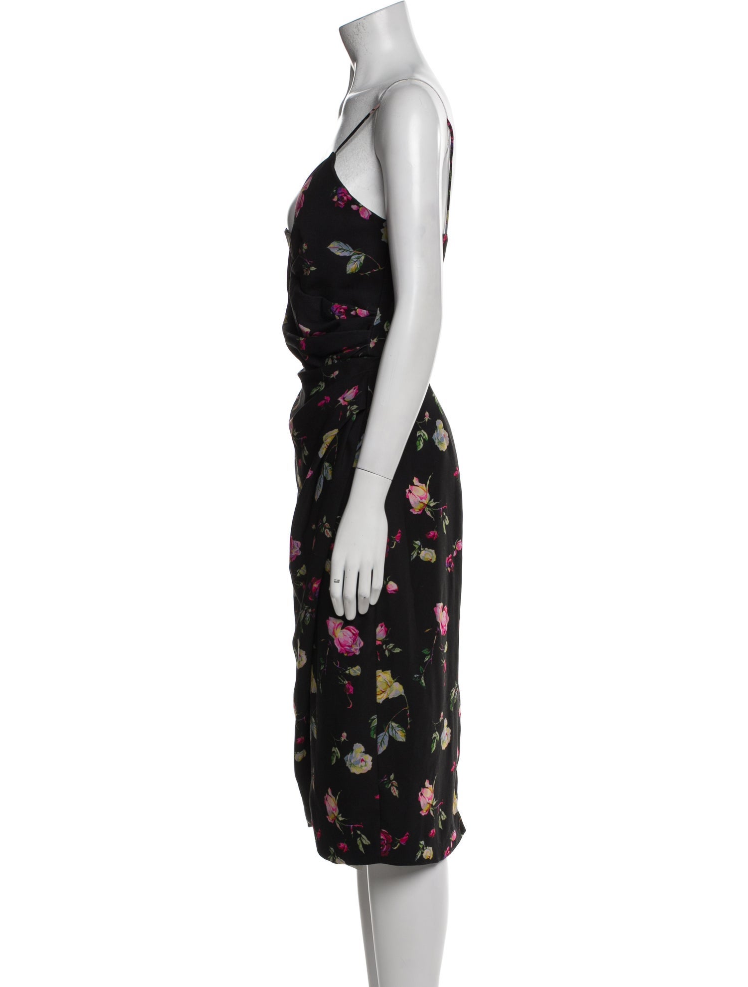 Flor et. al Floral Print Midi Length Dress