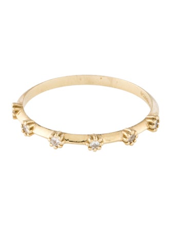 Ferko's 14K Diamond Dainty Stackable Band