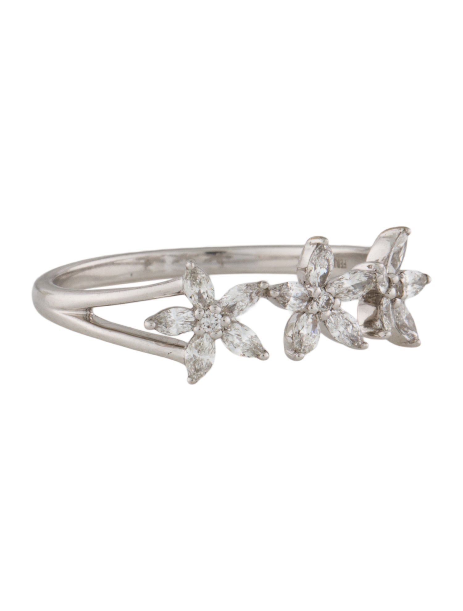 Ferko's 14K Diamond Multi-Flower Ring