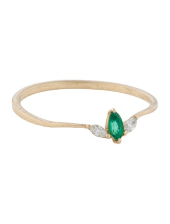 Ferko's 14K Emerald & Diamond Band