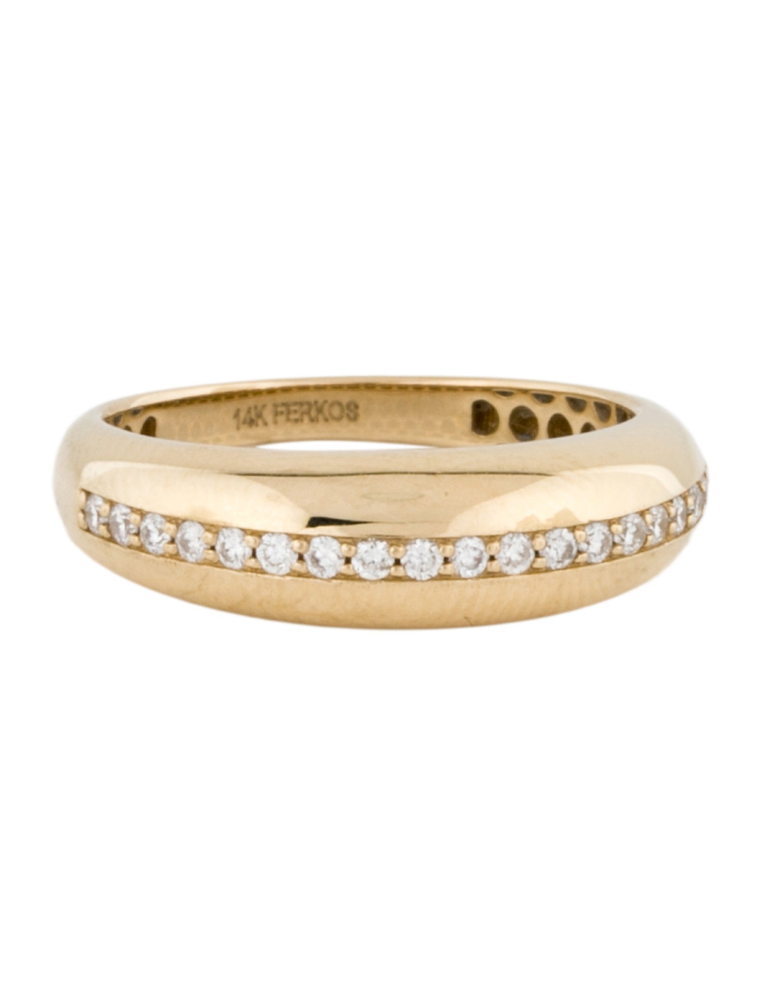 Ferko's 14K Diamond Dome Balloon Band
