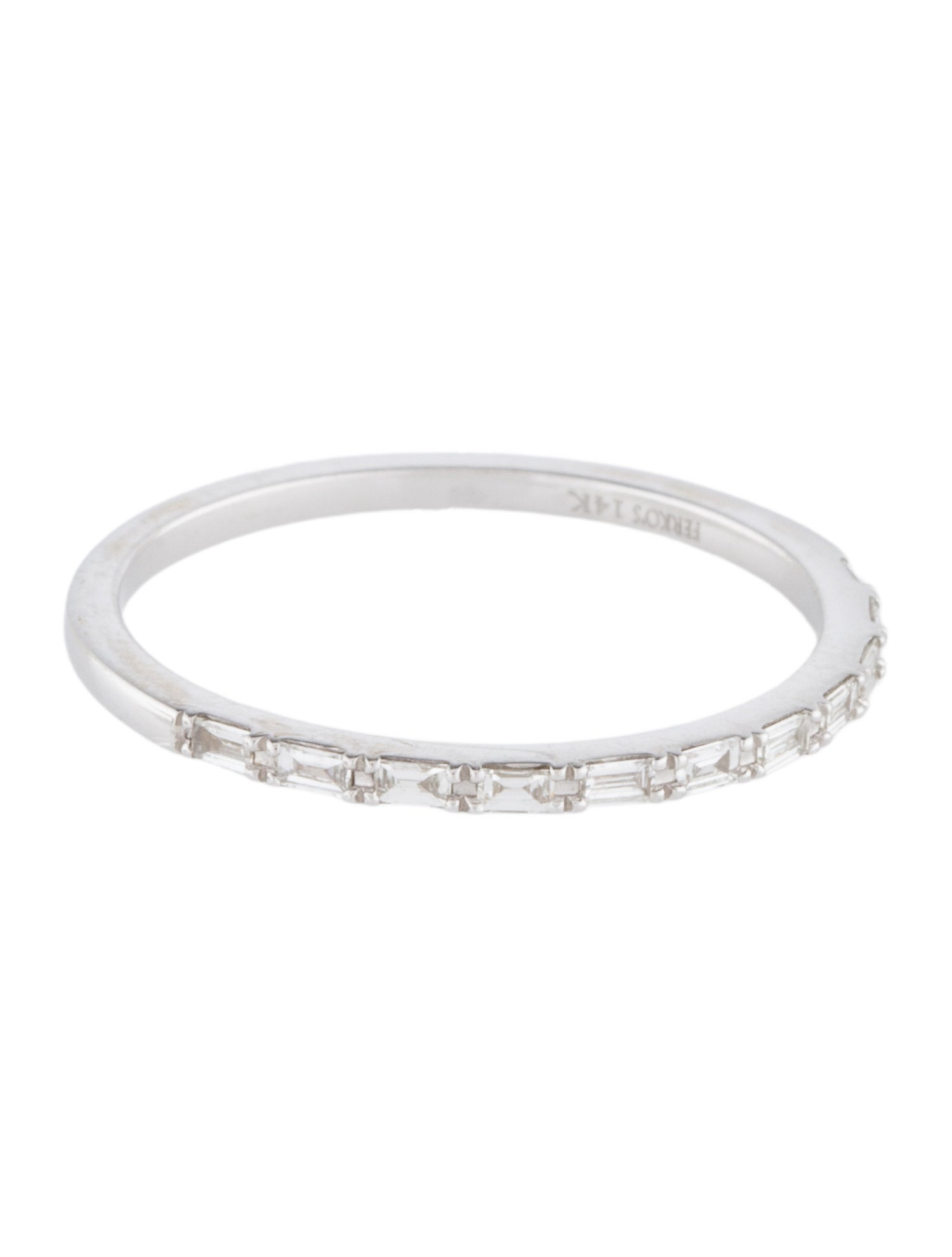 Ferko's Ferko's 14K Diamond Ultra Thin Half Eternity Band