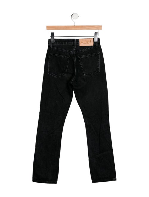 The FEEL Studio Inc. Mid-Rise Straight Leg Jeans