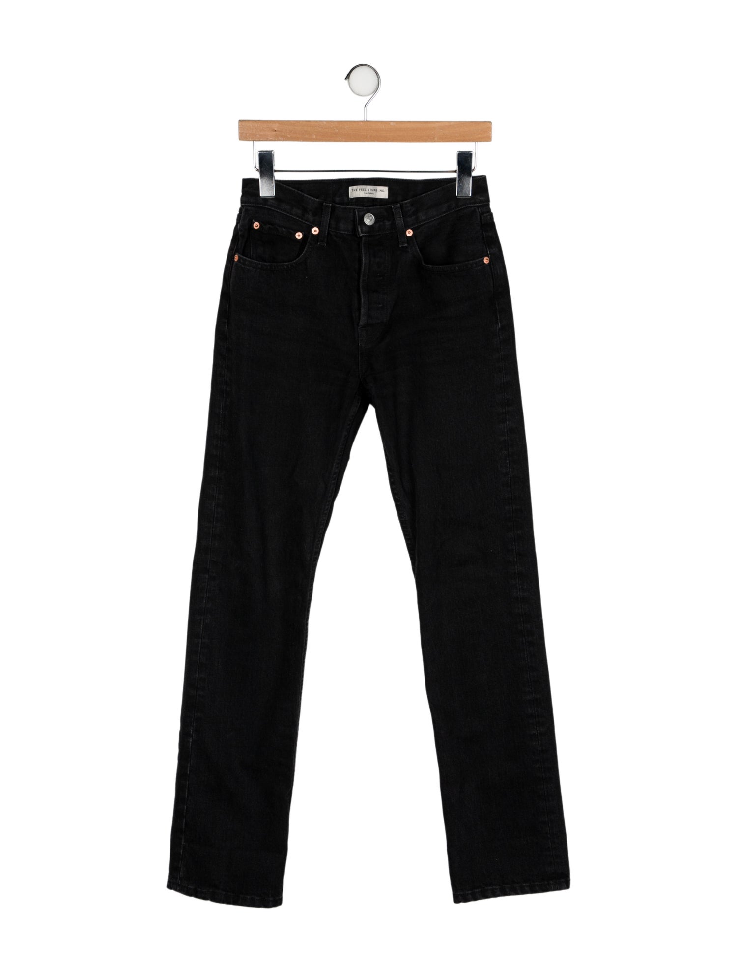 The FEEL Studio Inc. High-Rise Straight Leg Jeans