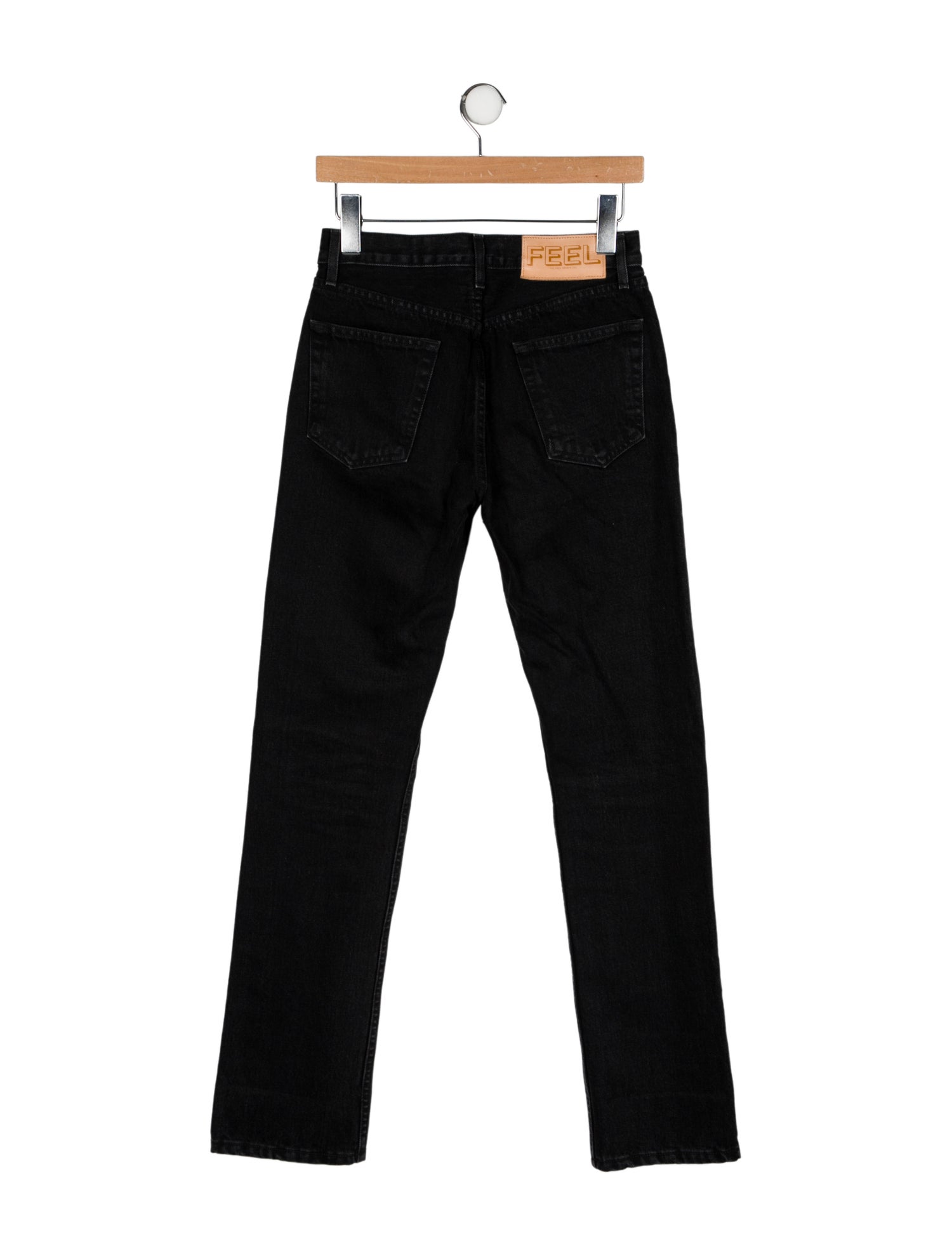 The FEEL Studio Inc. High-Rise Straight Leg Jeans