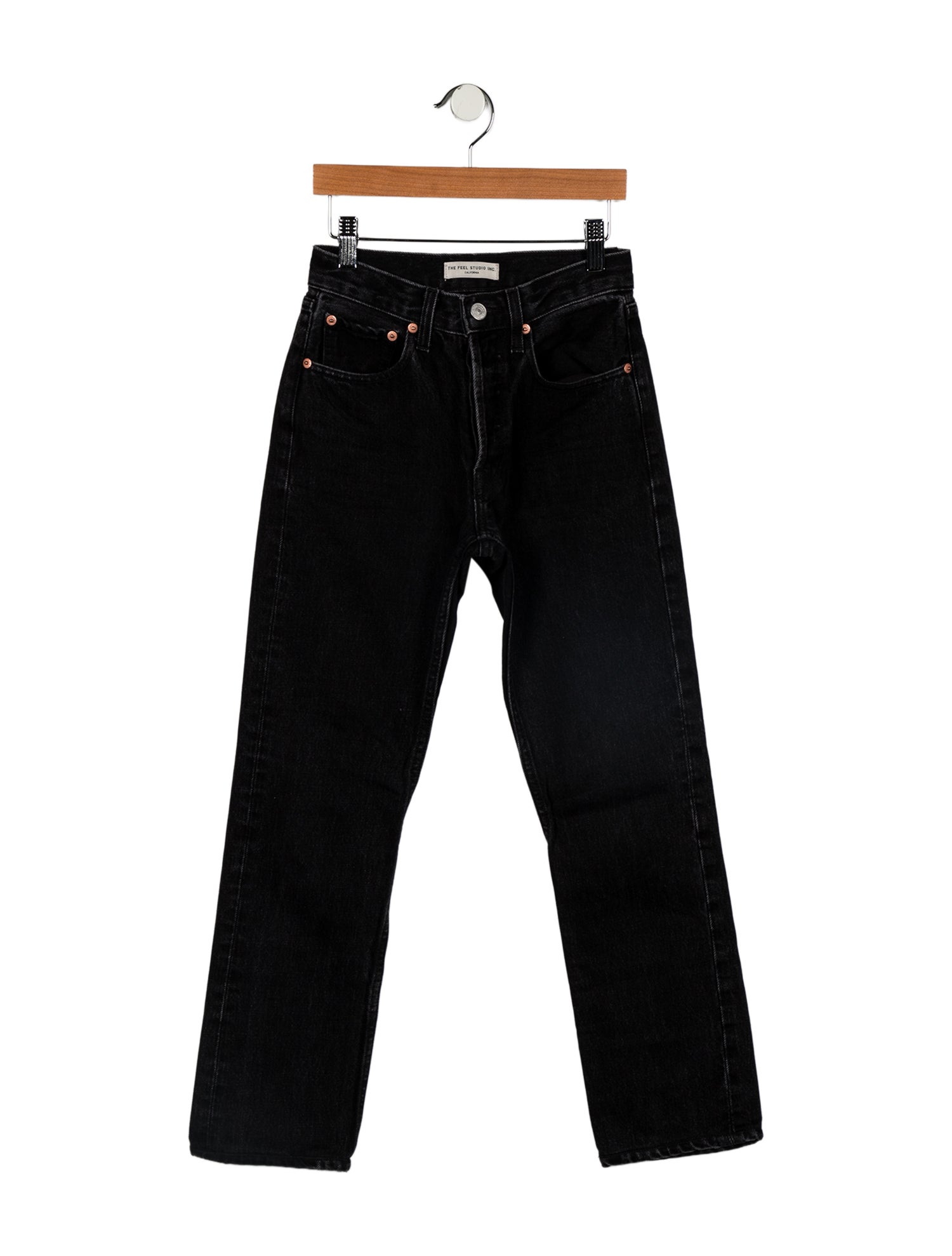 The FEEL Studio Inc. Mid-Rise Straight Leg Jeans