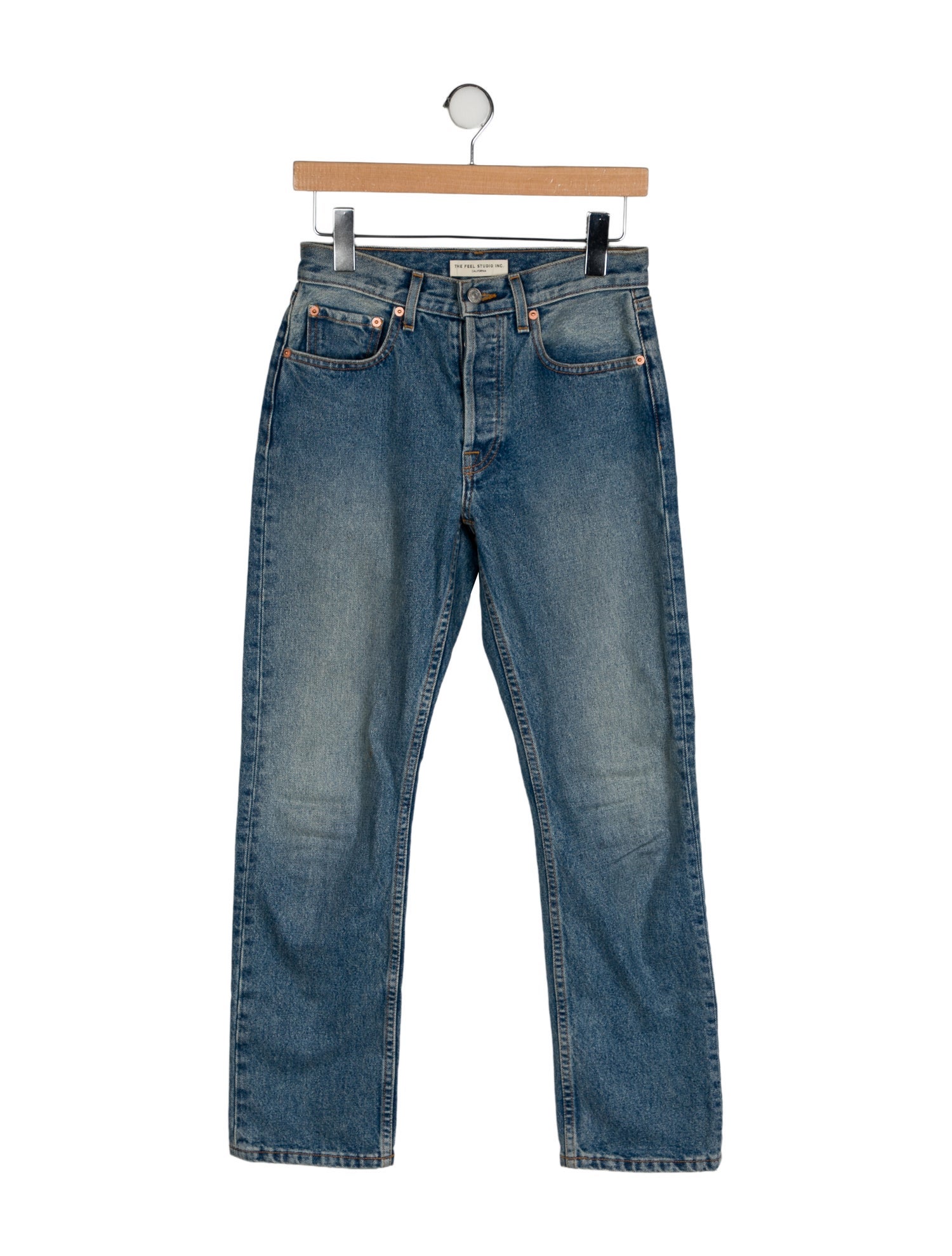 The FEEL Studio Inc. Mid-Rise Straight Leg Jeans