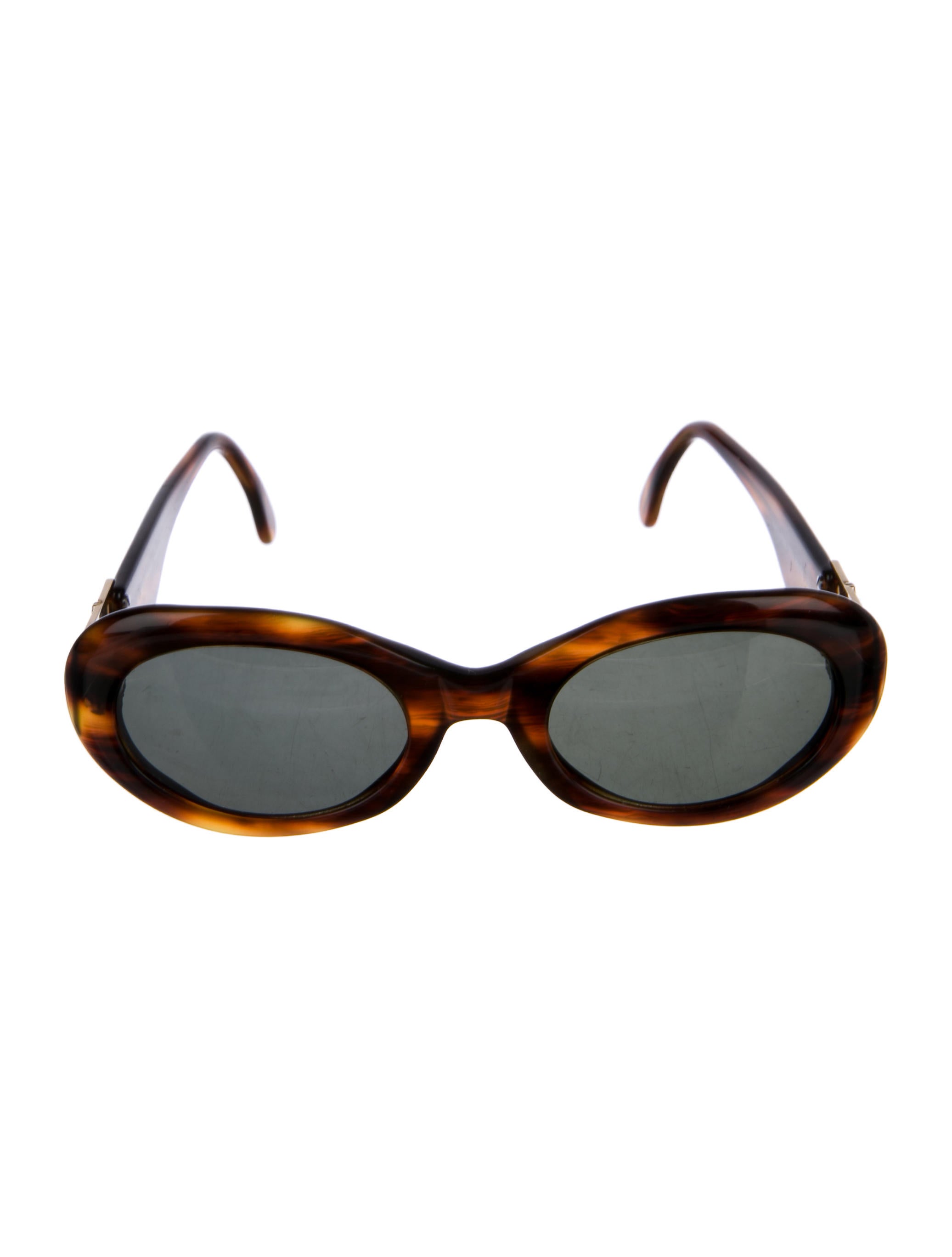 Fendissime Oval Tortoiseshell Sunglasses - Brown Sunglasses  display picture 2