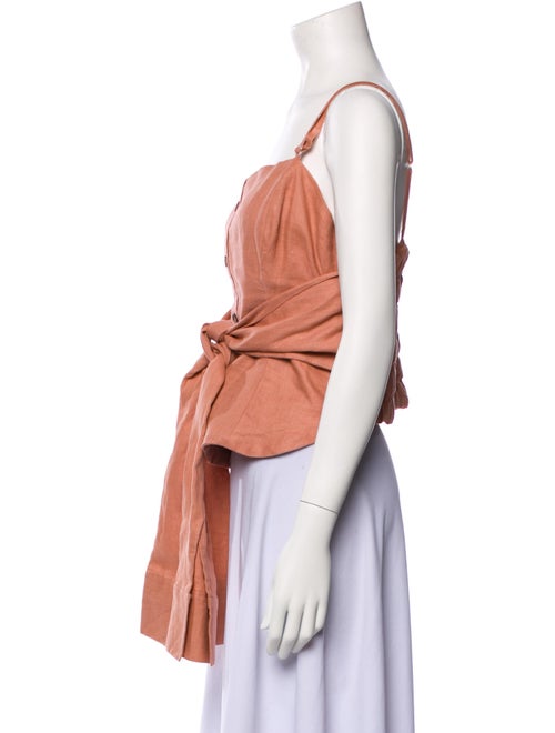 Fe Noel Square Neckline Sleeveless Crop Top