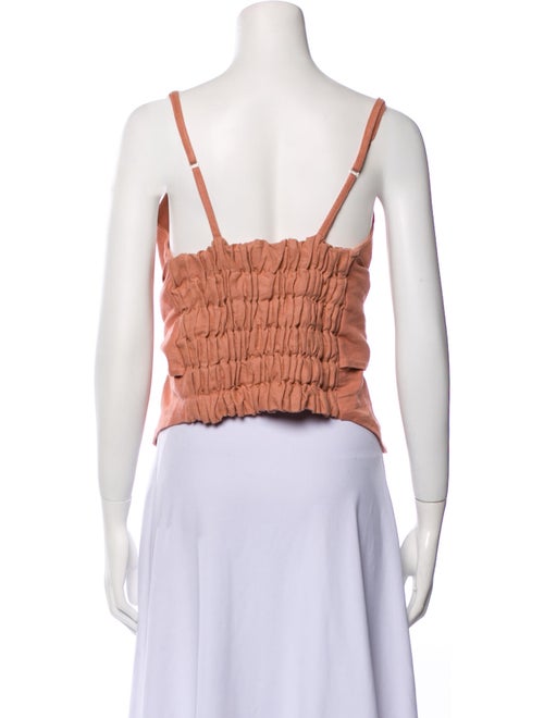 Fe Noel Square Neckline Sleeveless Crop Top