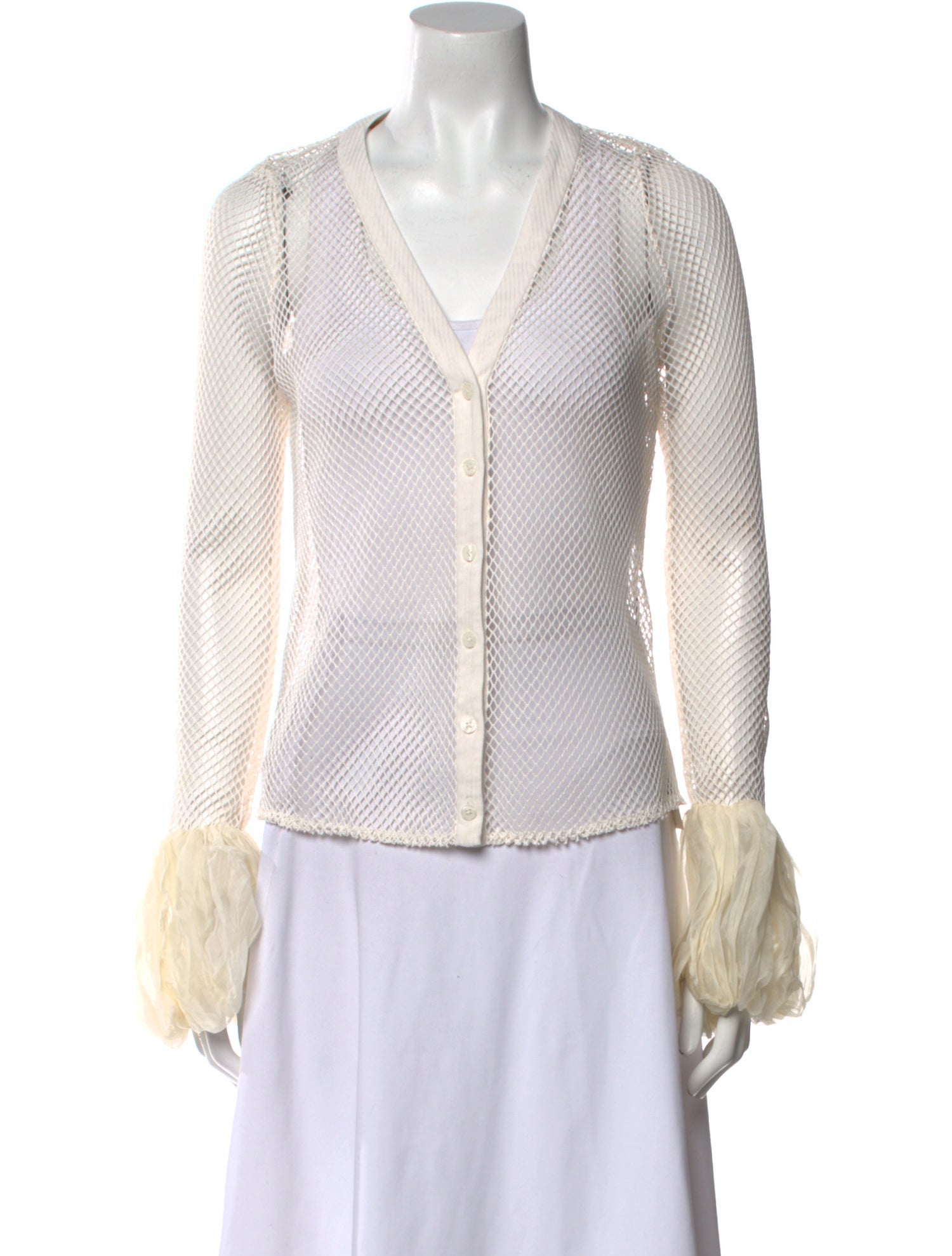 Fe Noel Patterned V-Neck Blouse