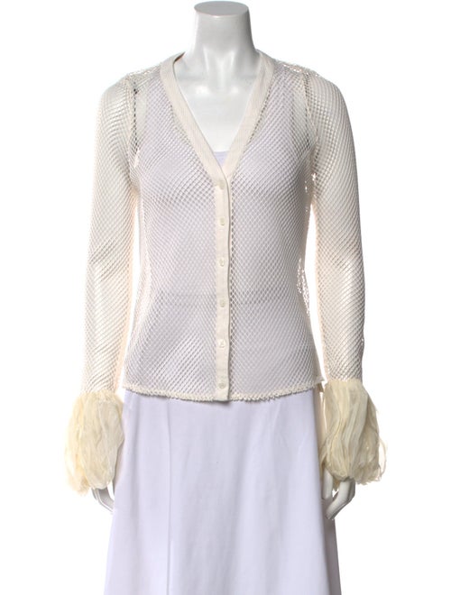 Fe Noel Patterned V-Neck Blouse