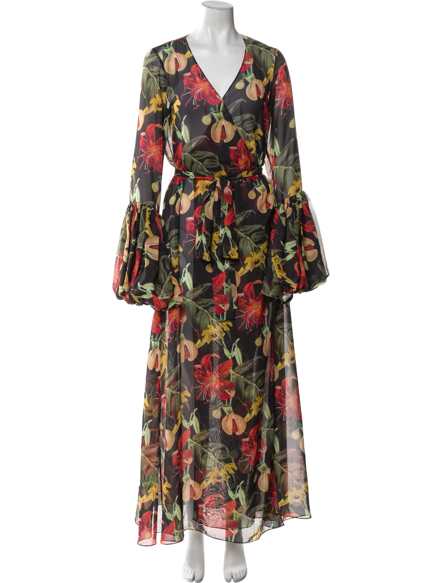 Fe Noel Floral Print Midi Length Dress
