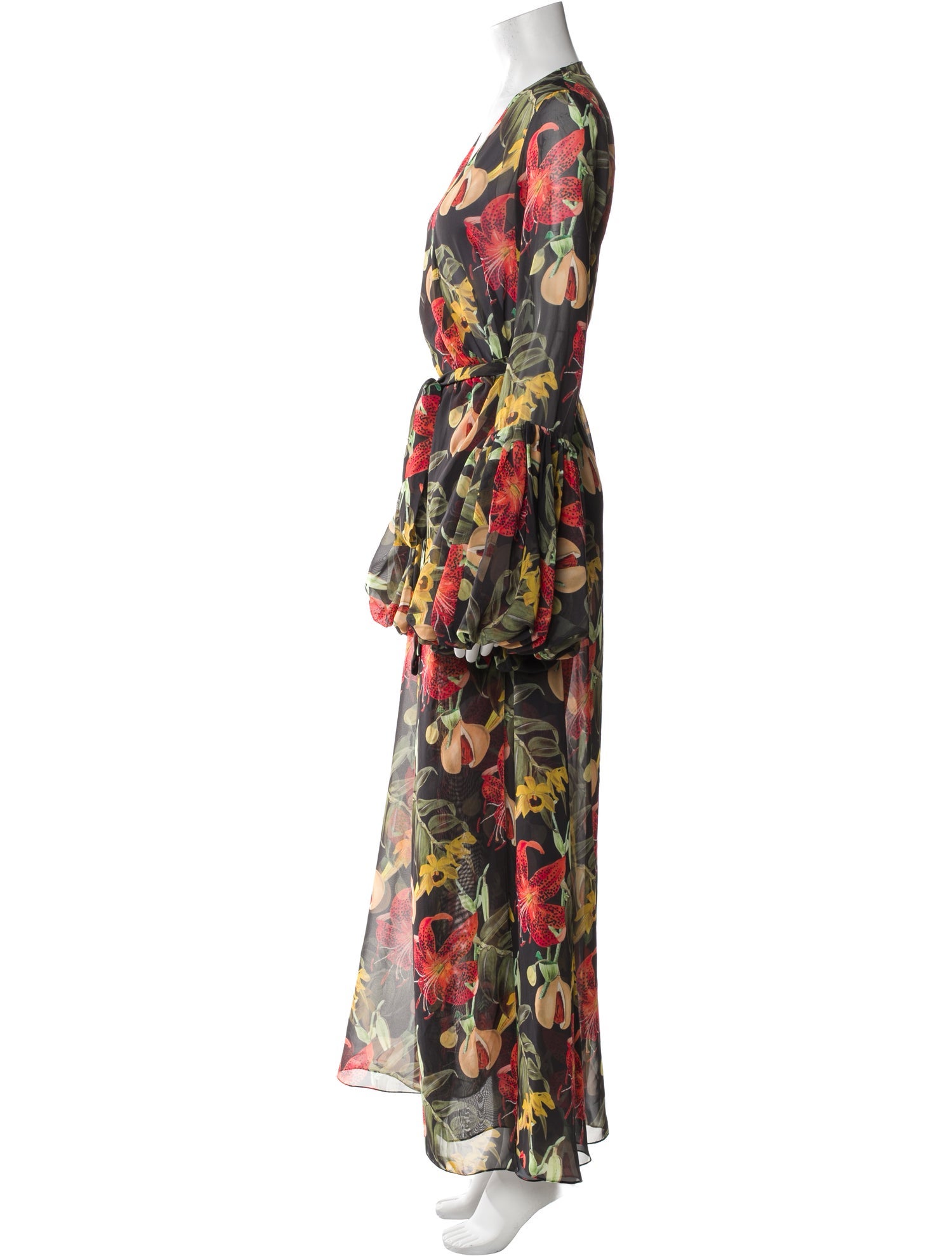 Fe Noel Floral Print Midi Length Dress