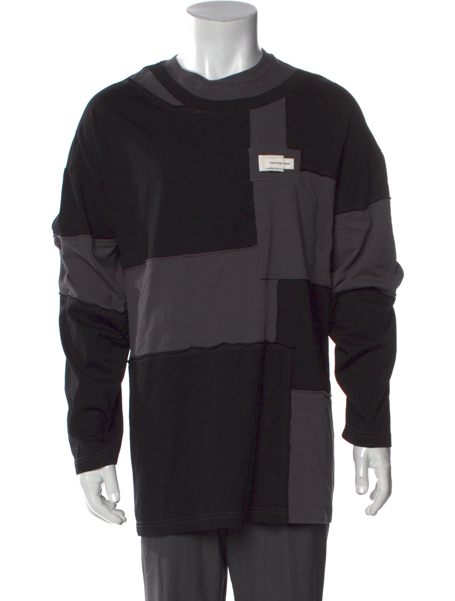 Feng Chen Wang Printed Crew Neck Henley