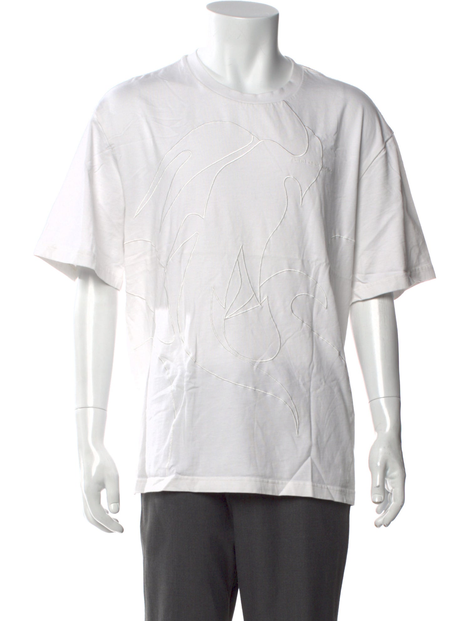 Feng Chen Wang Graphic Print Crew Neck T-Shirt