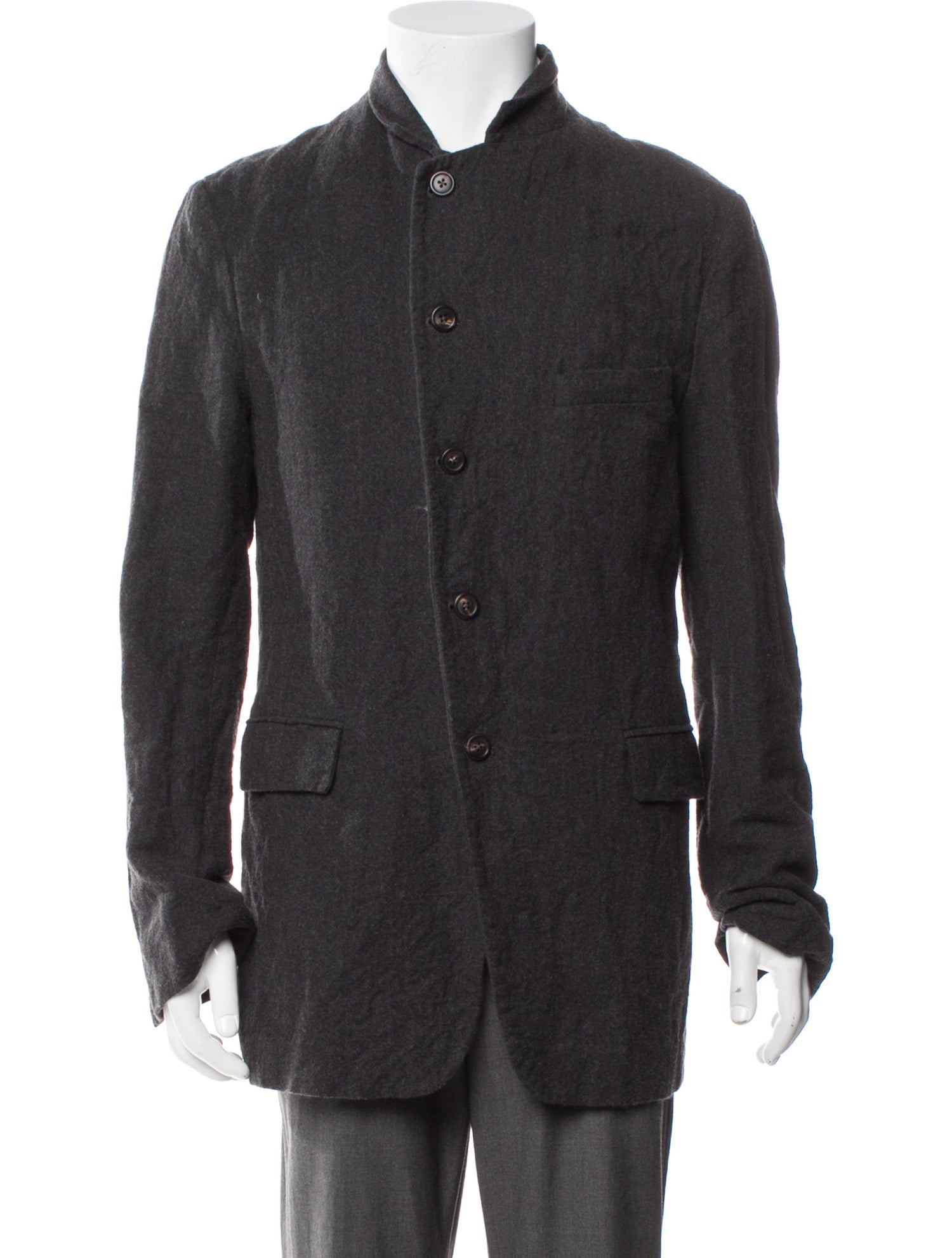 Forme 3'3204322896 Men's Grey Wool Blazer