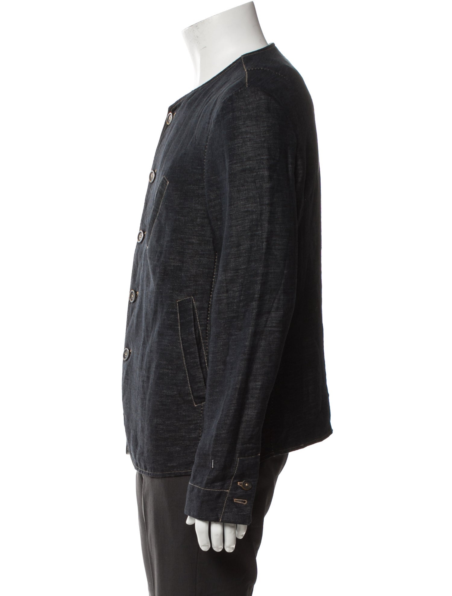 Forme 3'3204322896 Linen Denim Jacket