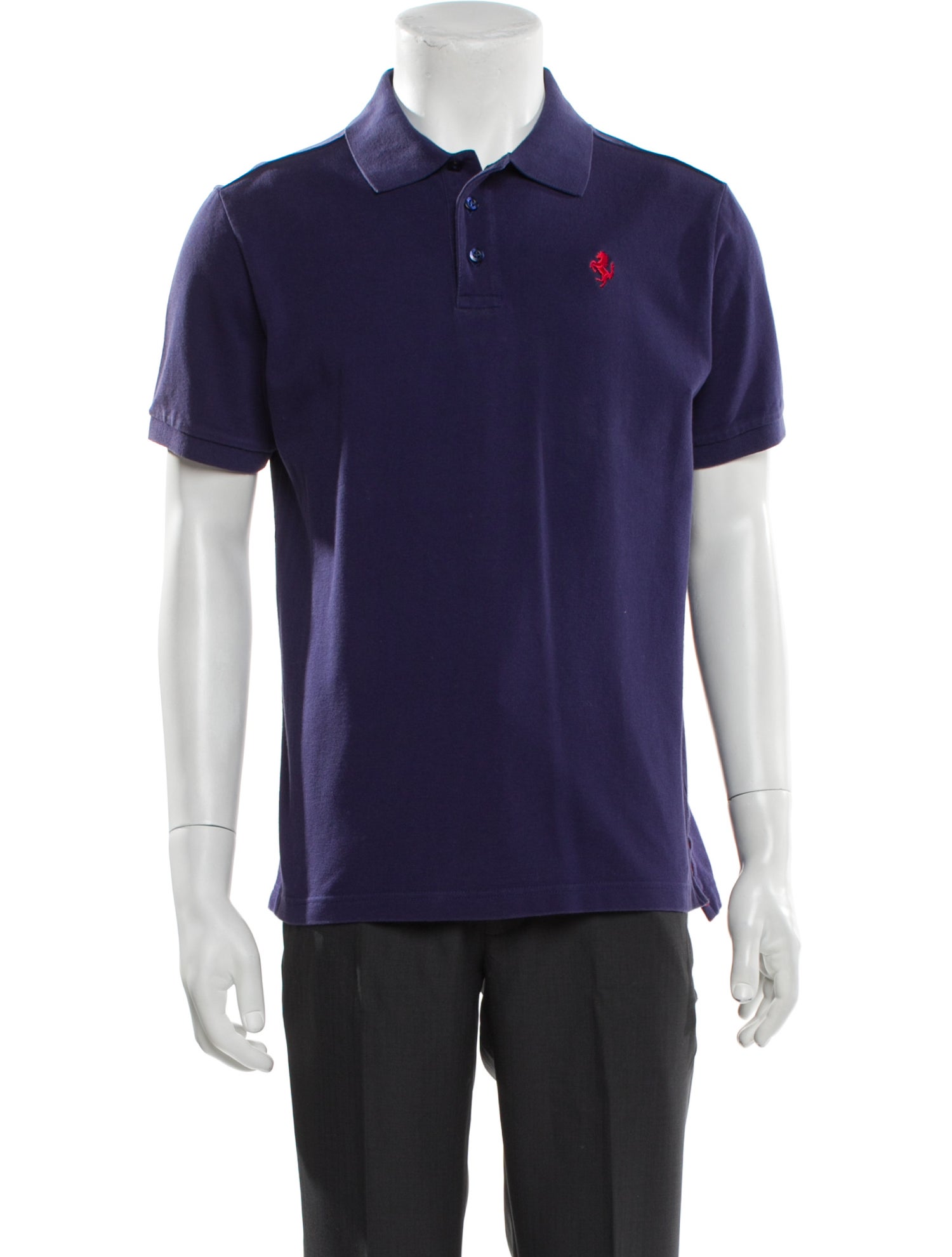 Ferrari Collar Short Sleeve Polo Shirt