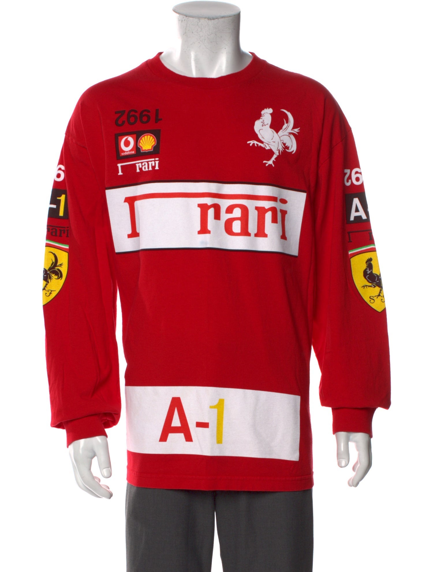Ferrari Graphic Print Crew Neck T-Shirt