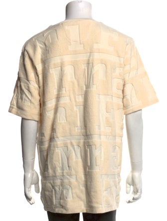 Ferrari Patterned Crew Neck T-Shirt