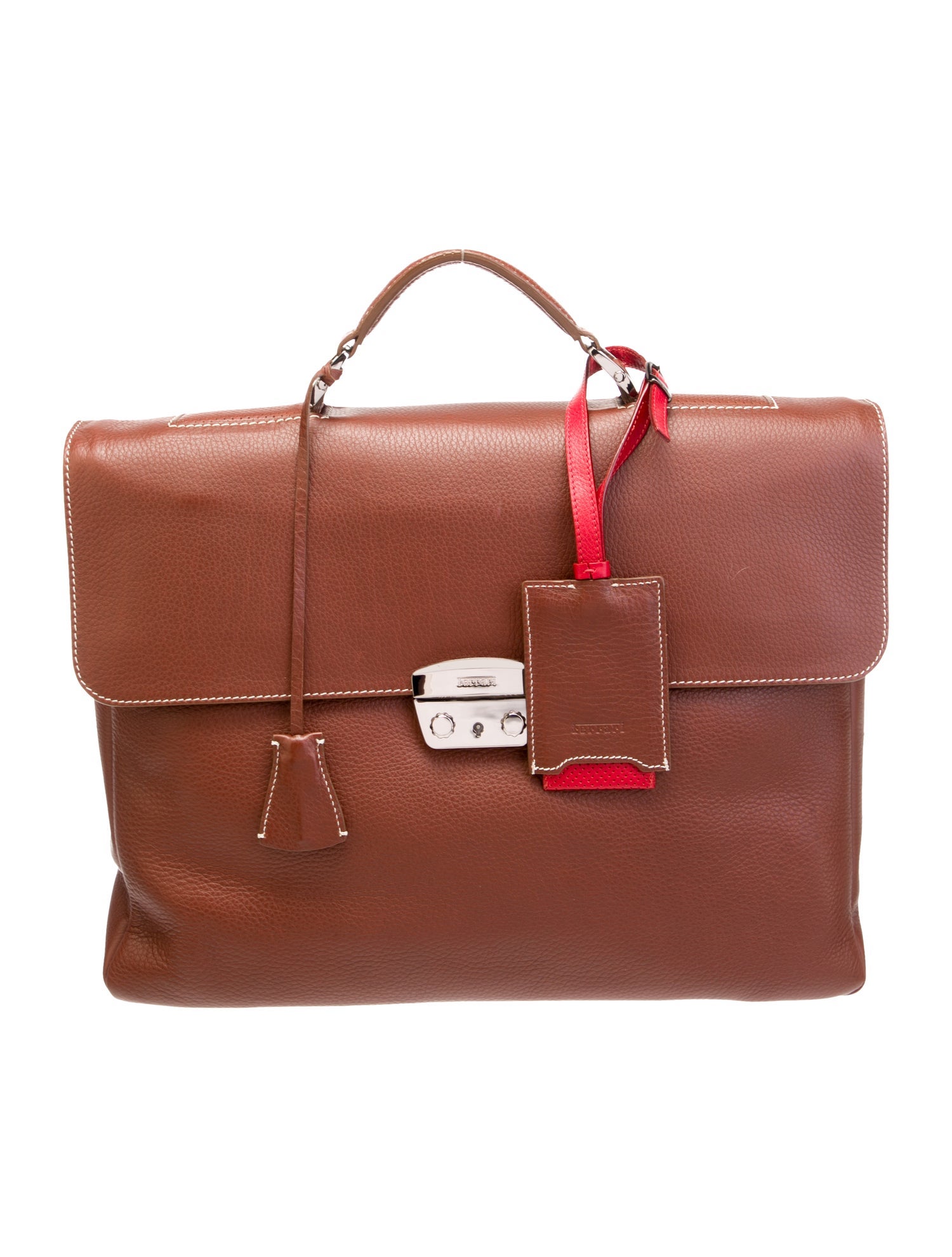 Ferrari Leather Briefcase