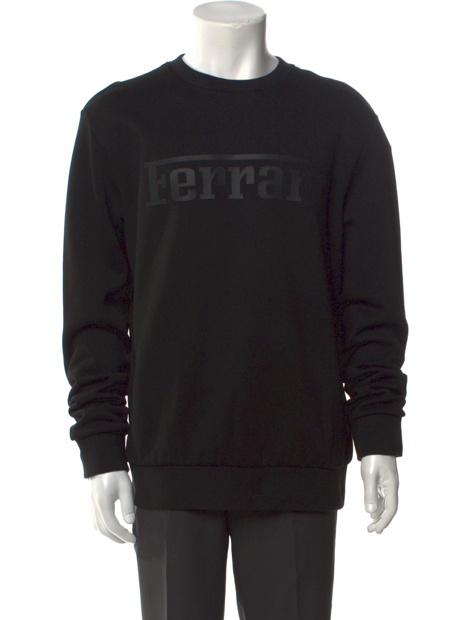 Ferrari Graphic Print Crew Neck Pullover
